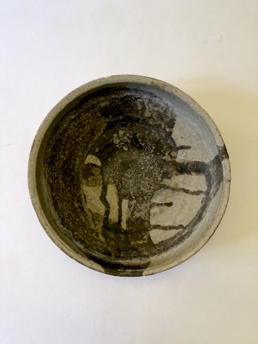 Bol ou plat en grès pyrité