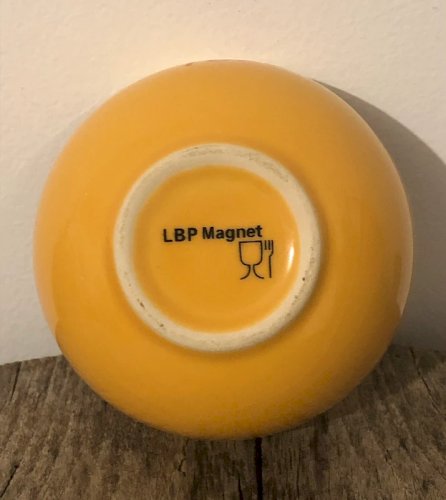 Bol publicitaire Poulain jaune LBP Magnet