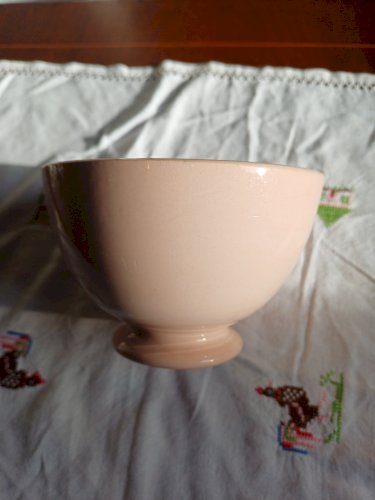 Bol rosé pâle Sarreguemines dimension moyenne 