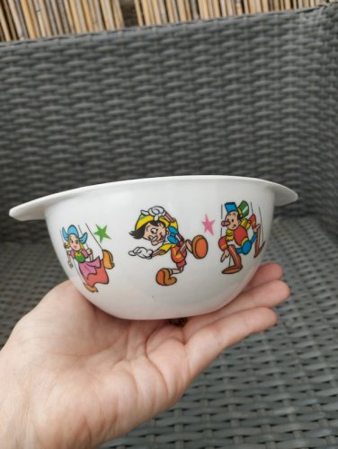 Bol Tefal Disney marionnettes Pinocchio années 70/80