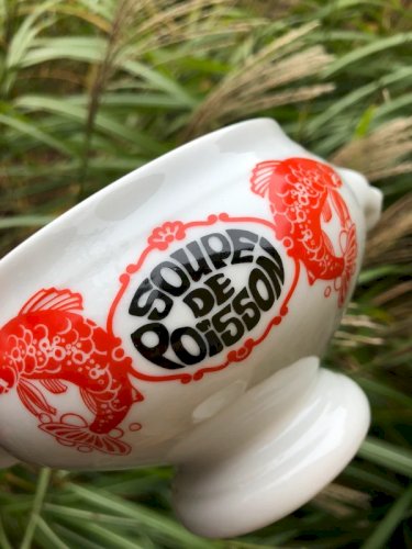 Bols à soupe de poissons en porcelaine Bavaria