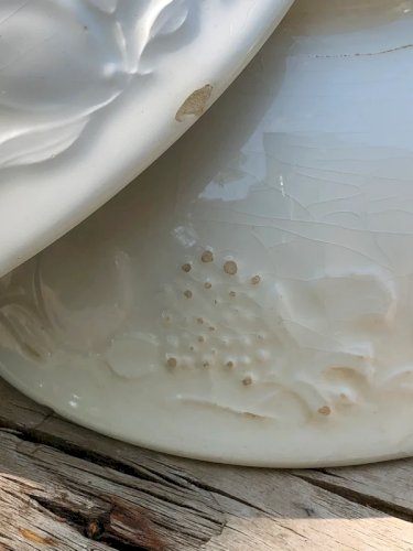 Bols blancs anciens en céramique Italienne