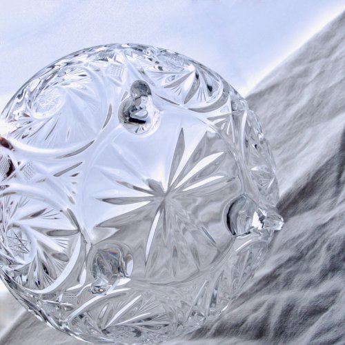 Bonbonnière ancienne en cristal de Bohème