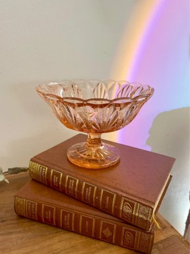 Bonbonnière et coupe sur pied vintage