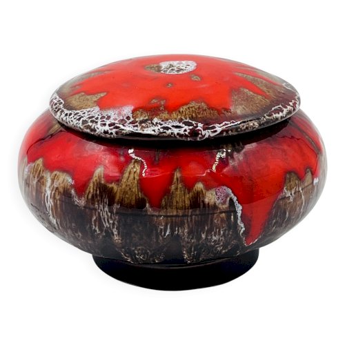 Bonbonnière rouge Vallauris