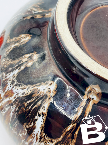 Bonbonnière rouge Vallauris