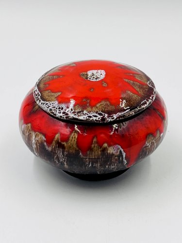 Bonbonnière rouge Vallauris