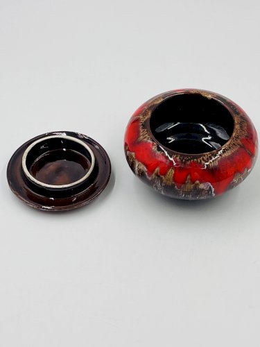 Bonbonnière rouge Vallauris