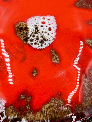 Bonbonnière rouge Vallauris