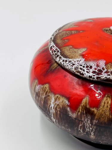 Bonbonnière rouge Vallauris