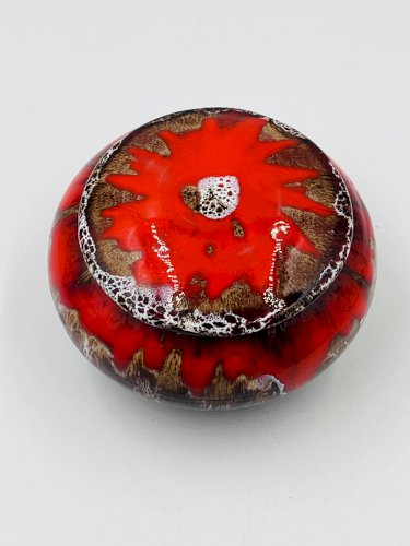 Bonbonnière rouge Vallauris