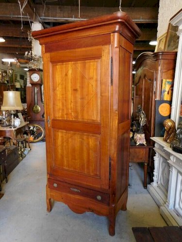 BONNETIERE ARMOIRE EN MERISIER 1 PORTE 1 TIROIR DU XIX ème SIECLE