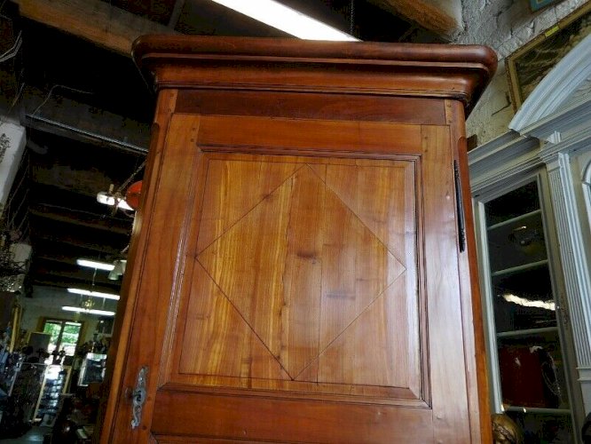 BONNETIERE ARMOIRE EN MERISIER 1 PORTE 1 TIROIR DU XIX ème SIECLE