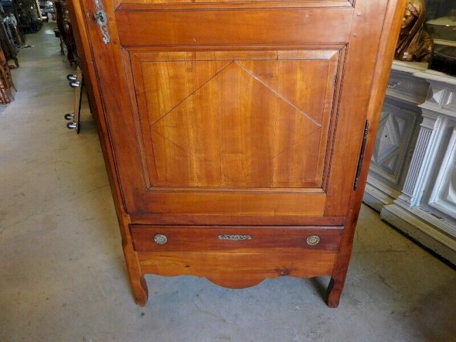 BONNETIERE ARMOIRE EN MERISIER 1 PORTE 1 TIROIR DU XIX ème SIECLE