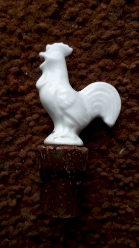 Bouchon coq en porcelaine