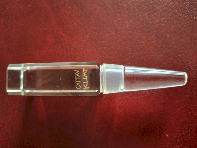 Bouchon de bouteille de vin en verre soufflé Goebel Artis Orbis collection Gustav Klimt