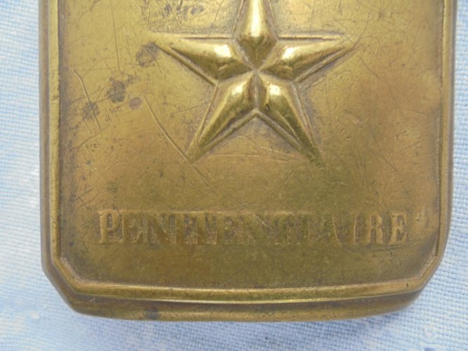 boucle de ceinturpn modele 1845 de penitentier militaire 