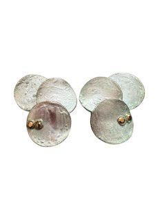 Boucle D’oreille Clip Talosel vert Vintage 1960 Moniqu Védié Élève Line  Vautrin