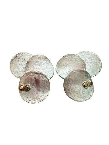 Boucle D’oreille Clip Talosel vert Vintage 1960 Moniqu Védié Élève Line  Vautrin
