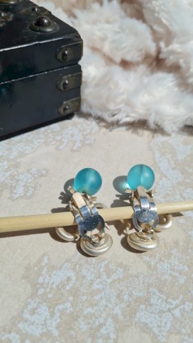 Boucles d oreilles Cécile & Jeanne -clips - vintage