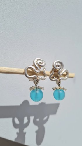 Boucles d oreilles Cécile & Jeanne -clips - vintage