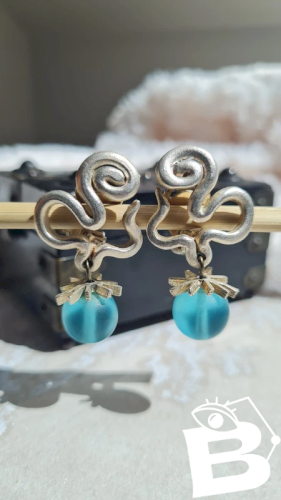 Boucles d oreilles Cécile & Jeanne -clips - vintage