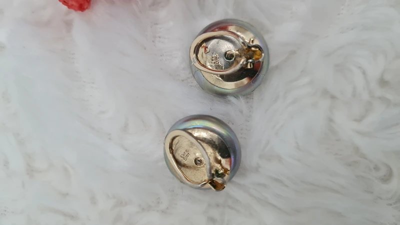 boucles d oreilles - clips - Christian Dior - années 80- vintage