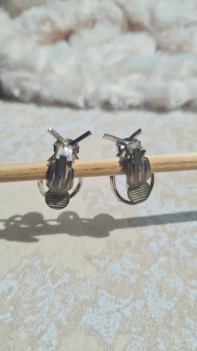 Boucles d oreilles  - clips fausses perles