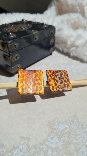 boucles d oreilles - clips - Made in Italy - années 80- vintage- marque ?