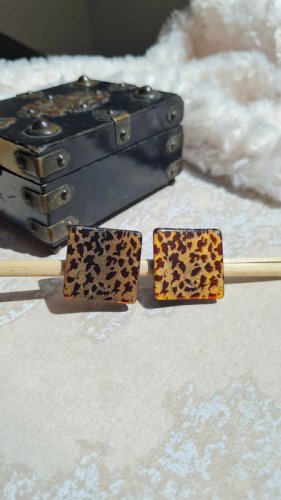 boucles d oreilles - clips - Made in Italy - années 80- vintage- marque ?