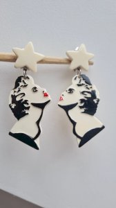 Boucles d oreilles - clips - Madonna - vintage 1986- collection Madonna