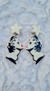 Boucles d oreilles - clips - Madonna - vintage 1986- collection Madonna