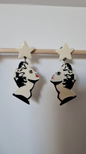 Boucles d oreilles - clips - Madonna - vintage 1986- collection Madonna