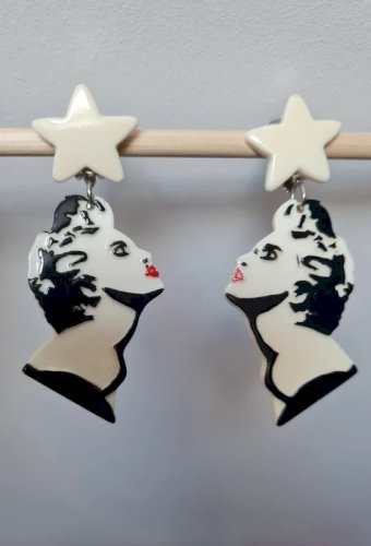 Boucles d oreilles - clips - Madonna - vintage 1986- collection Madonna