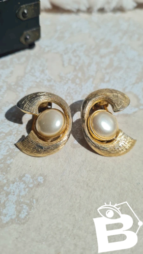 Boucles d oreilles - clips - vintage  - orena style égyptien