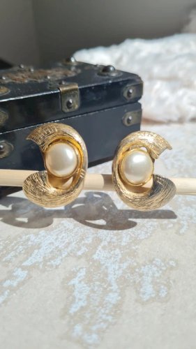 Boucles d oreilles - clips - vintage  - orena style égyptien