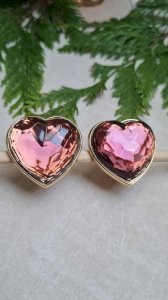 Heart Earrings - Rare Oversized Clips - Yves Saint Laurent