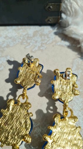 Boucles d oreilles en résine et argent