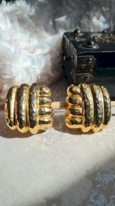 Oversized earrings - vintage - clips - 80s/90s - chic