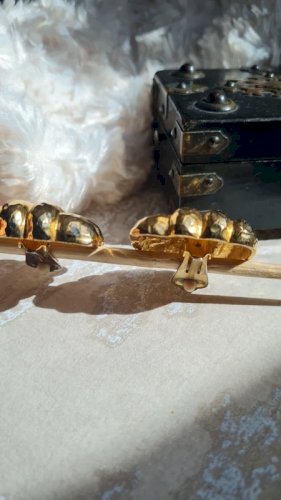 Boucles d oreilles oversize - vintage - clips- années 80/90- chic