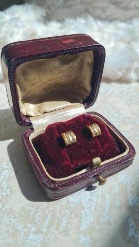 Boucles d oreilles- puces- plaqué or