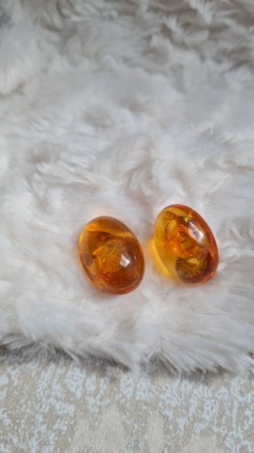 Boucles d oreilles vintage en Ambre - clips