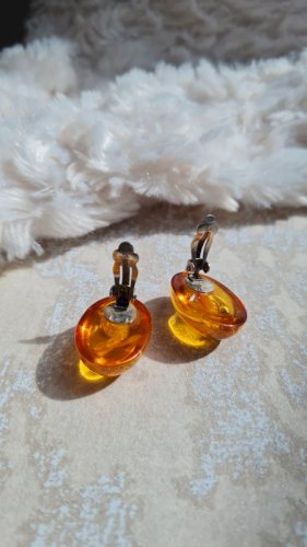 Boucles d oreilles vintage en Ambre - clips