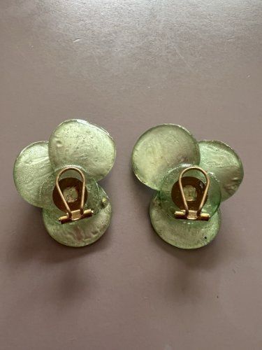 Boucles d’oreille vintage Monique Vedié Talosel Élève De Line Vautrin Couture