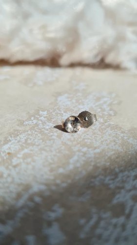 Boucles doreilles ancienne en argent