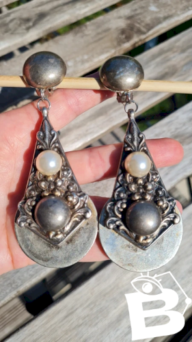 Boucles doreilles Charlie Laure Paris - clips - oversize - boucles doreilles pendantes - vintage