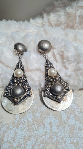 Boucles doreilles Charlie Laure Paris - clips - oversize - boucles doreilles pendantes - vintage
