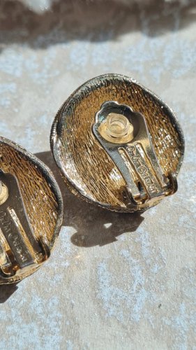 Boucles doreilles Christian Dior - clips vintage