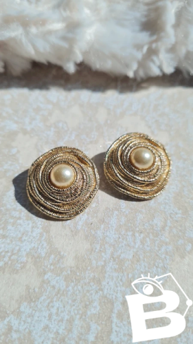 Boucles doreilles Christian Dior - clips vintage