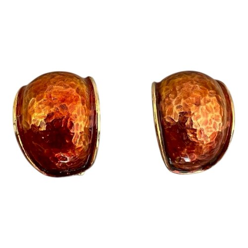 boucles d’oreilles clip 1960/70 signé Boucher -numérotées -￼vintage - Couture